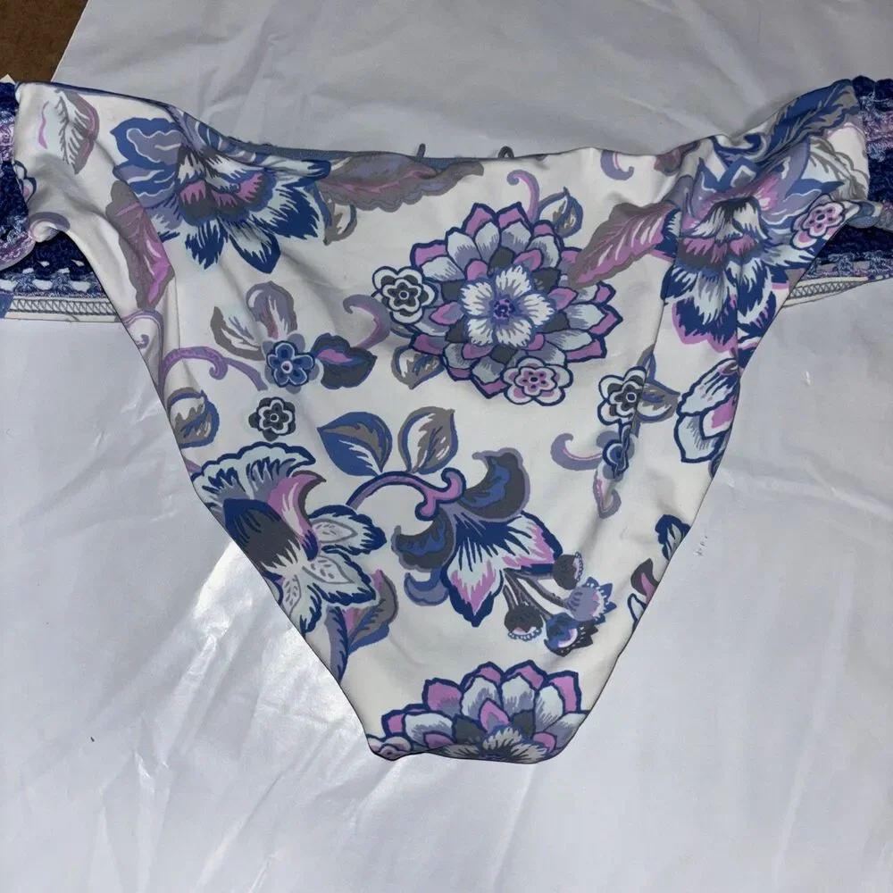 Becca By Rebecca Virtue 263908 Women's Tab Side Bikini Bottom Swimwear Size S